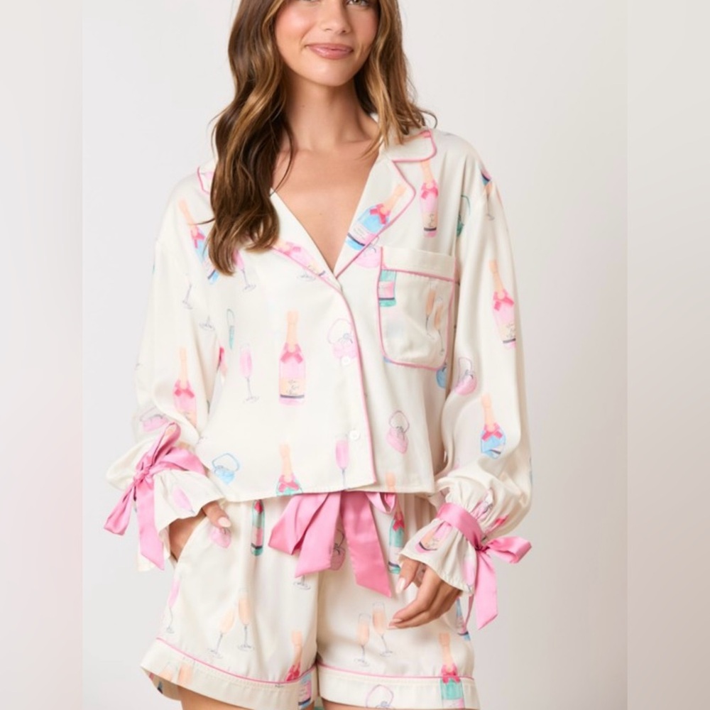 Rosè and stay pajama set